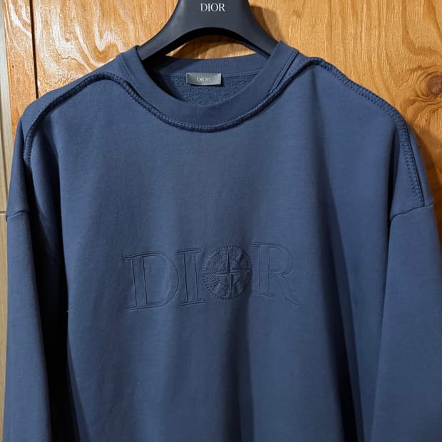 디올 x 스톤아일랜드 24F/w 콜라보 맨투맨 