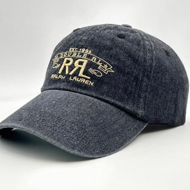 RRL 랜치 그레이 데님 볼캡