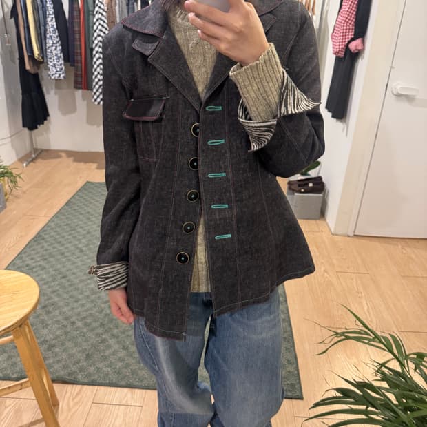 vintage button jacket