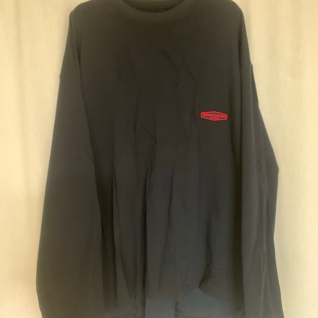 우영미 백로고 롱슬리브 네이비 50