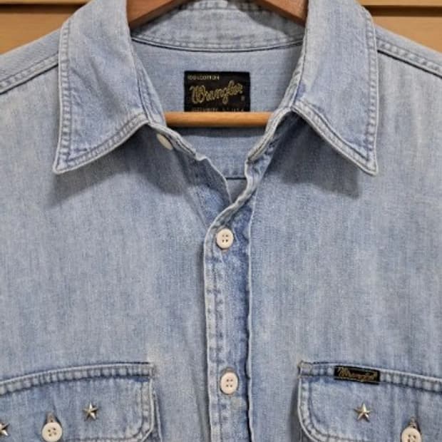 랭글러 남성 워싱청셔켓 L사이즈