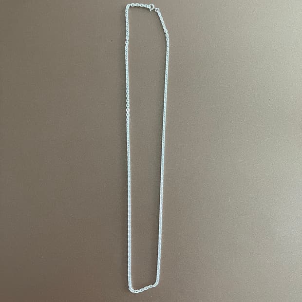 실버 체인 목걸이