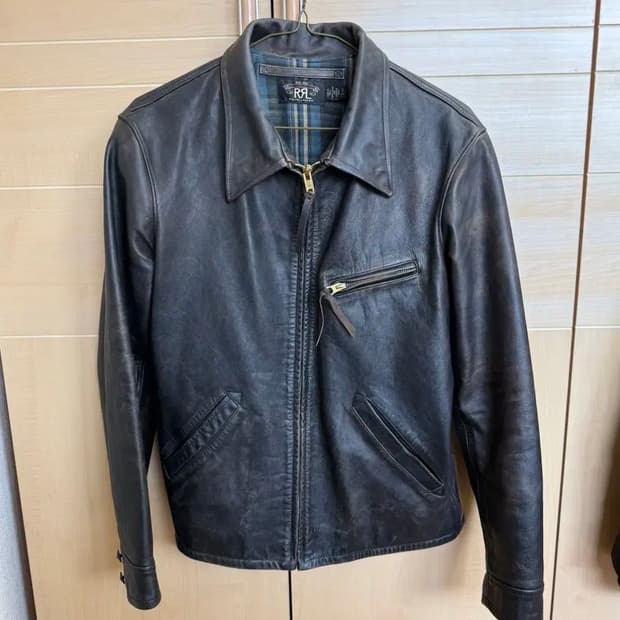 RRL(더블알엘) 뉴스보이 레더 자켓