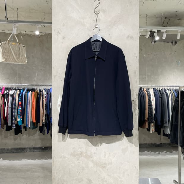 이세이 미야케 아임 프로덕트 데님 다크 네이비 누빔 블루종