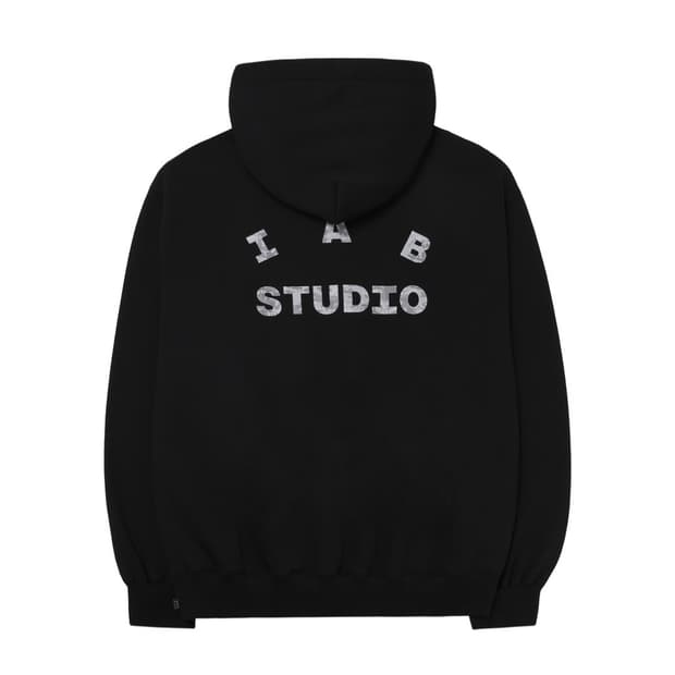 (L)아이앱스튜디오 후드티 카모 블랙