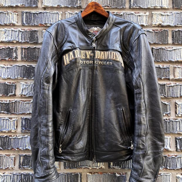 00s 할리데이비슨 소가죽 라이더 자켓