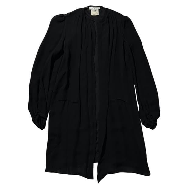 발렌시아가 실크 시스루 라운드넥 자켓