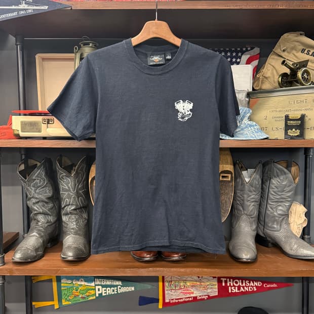 할리 데이비슨 V-TWIN 엔진아트 그래픽 티셔츠 N847  