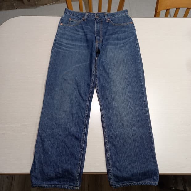 32 리바이스OT220 오렌지탭 워싱 스판 세미와이드진 32-252