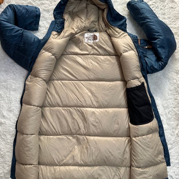 노스페이스 남성 다운 파카 100(L) 블루