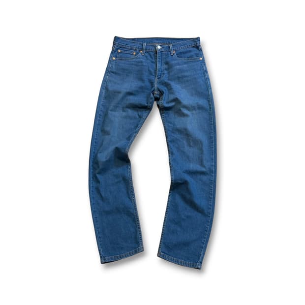 Levi's 502 블랭크 탭 인디고 스트레이트 핏 팬츠