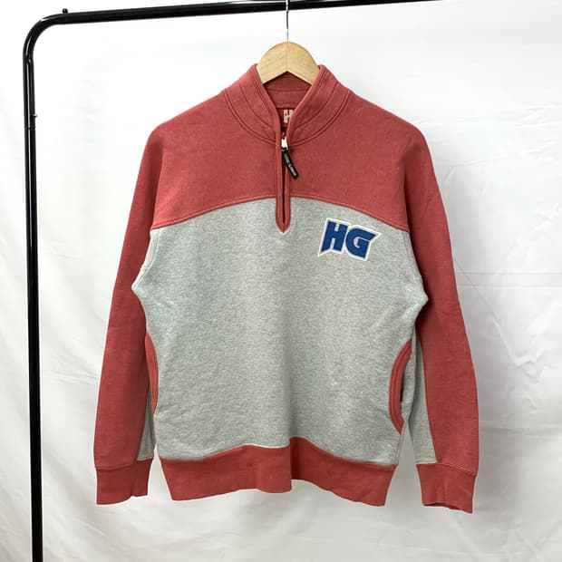 히스테릭 글래머 하프집업 스웻셔츠