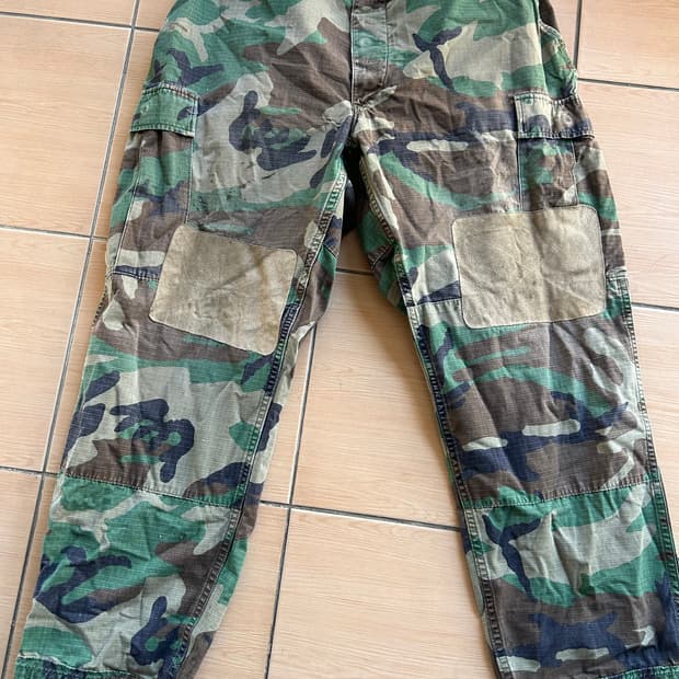 90’s U.S army 리페어 우드랜드BDU팬츠