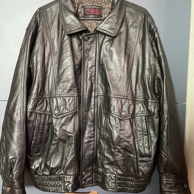 봄버 양가죽 레더자켓