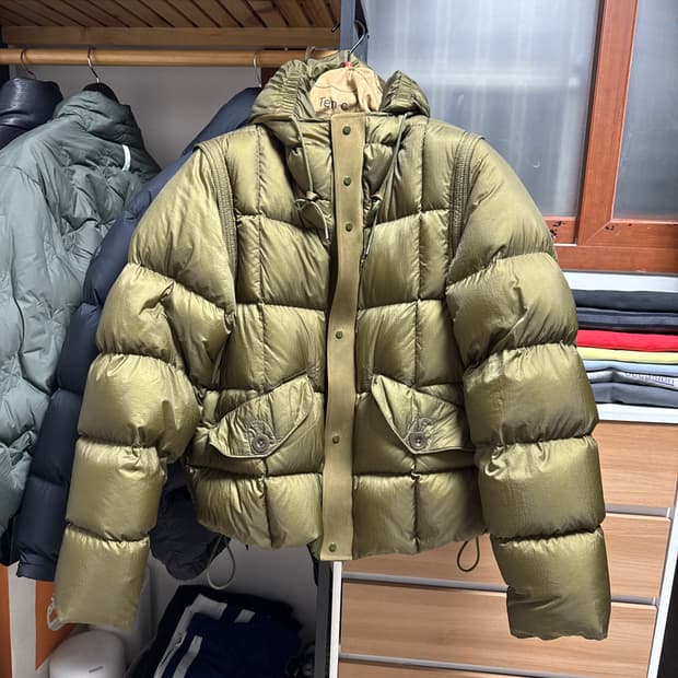 텐씨 허리케인 콤보 다운 아노락 패딩 - 밀리터리 그린