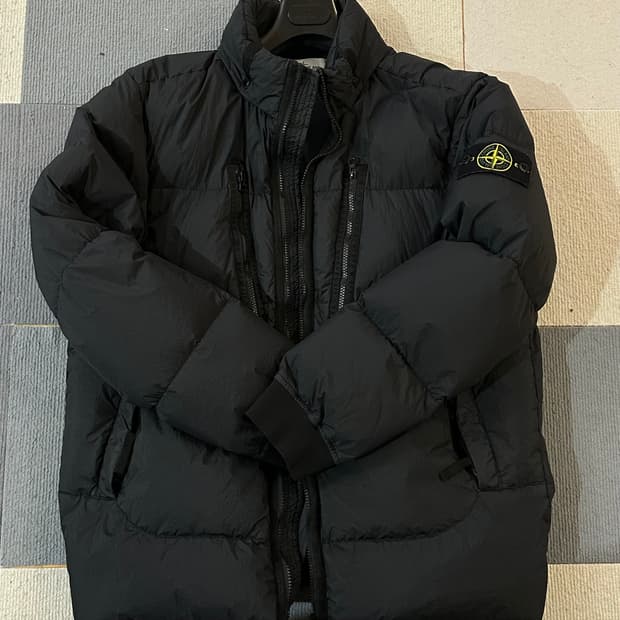 스톤아일랜드 크링클랩스 패딩 XL