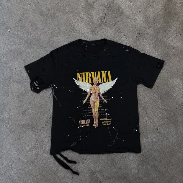 Vintage Nirvana destroyed shirts 