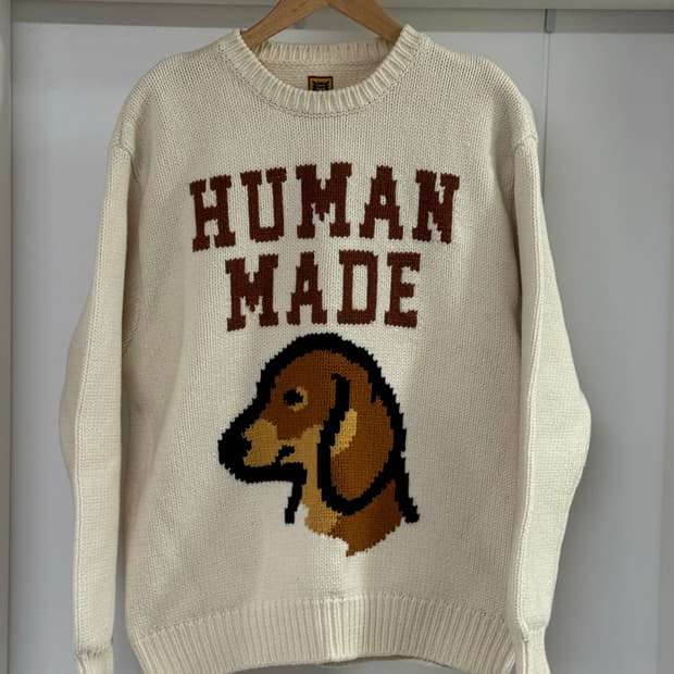 휴먼 메이드 닥스 니트 스웨터 L사이즈
