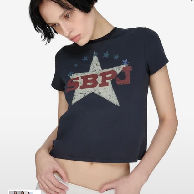 썬번프로젝트 반팔 티 네이비
