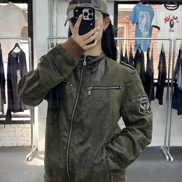 PPFM 패치워크 넥버클 자켓