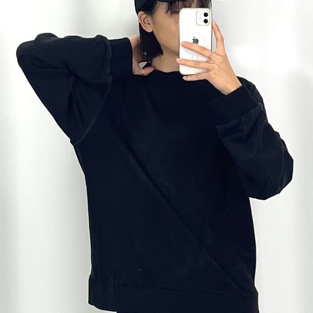 [M]우영미 니트 맨투맨 블랙CK9766