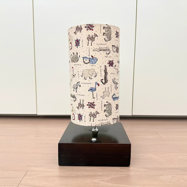 동물 패턴 빈티지 램프