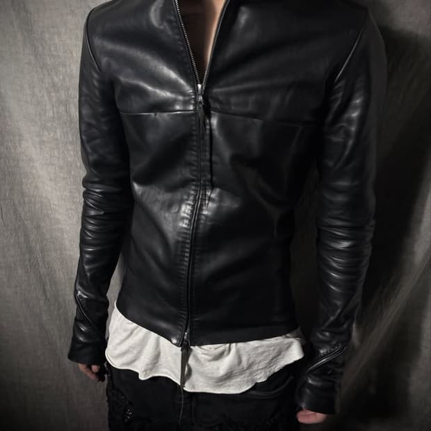 구매) m.a+ leather biker jacket 46,48