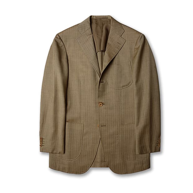 빔즈 에프 [Beams F] 헤링본 클래식 테일러드 자켓