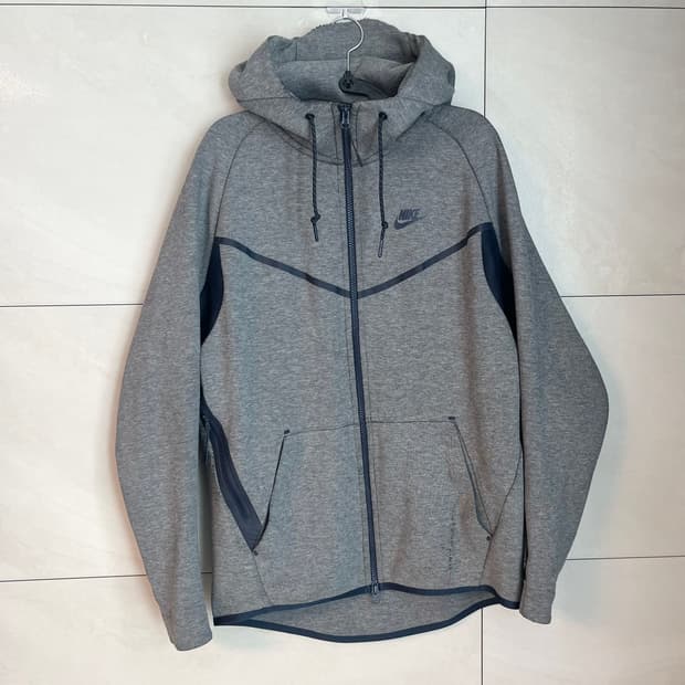 나이키 테크팩 후드집업 그레이/네이비 [L]