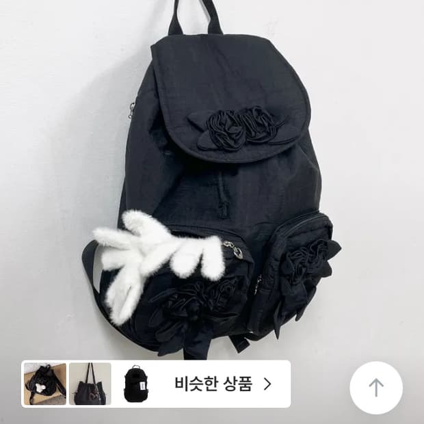 택포)피에브레 플라워 백팩 모리걸 빈티지