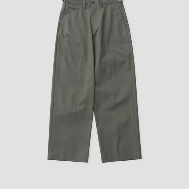 어나더 오피스 와이드 치노팬츠(카키) 기장 수선함