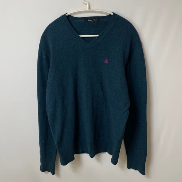 [ M ] 빈폴 여성 모직 브이넥 니트