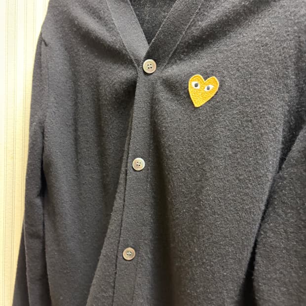 꼼데가르송 플레이 와펜 가디건