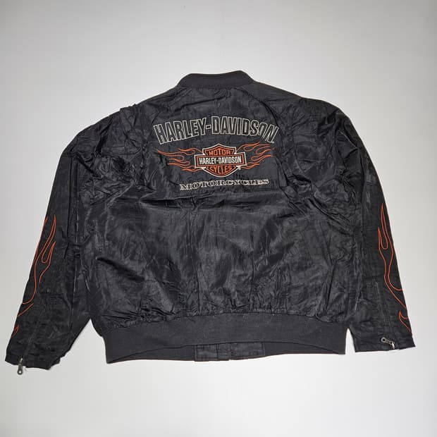 할리데이비슨 플레임 바이커 자켓[XL]