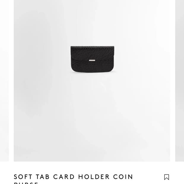 르메르 소프트 탭 카드 홀더 코인 펄스 블랙 OS