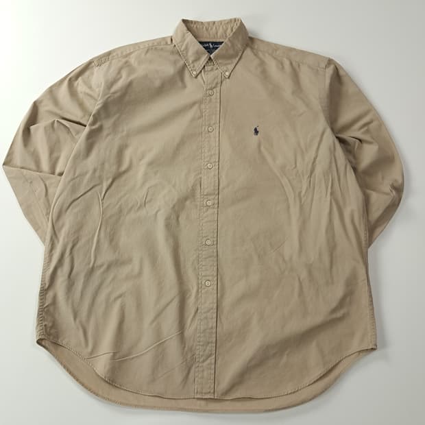 CA378 XL 폴로 블레어 90s 미국판 베이지 셔츠 남방