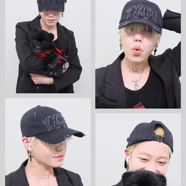 bloo 굿즈 데미지 볼캡