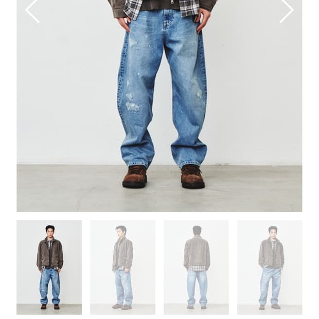 [XL][새상품] 아트이프액츠 가먼트 다이드 헤링턴 자켓 머드 브라운