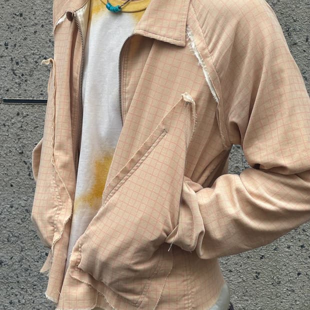 설밤 컷아웃 자켓