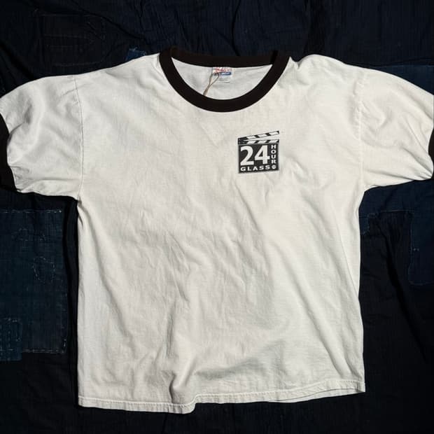 90's Hanes 헤비웨이트 24시간 글래스 링거티 XL