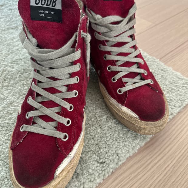 🍒 [판매] 골든구스 프란시 스웨이드 레드 (GGDB Francy)