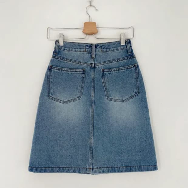 midi denim skirt