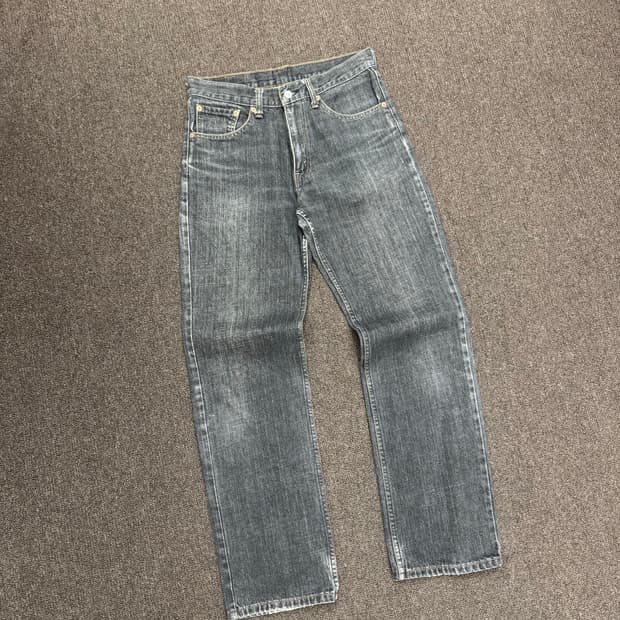 32)리바이스 빈티지 533 흑청 데님팬츠