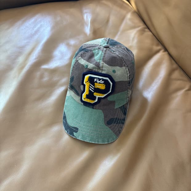 POLO 폴로 랄프로렌 6패널 볼캡 모자 우드랜드 워시드 카모