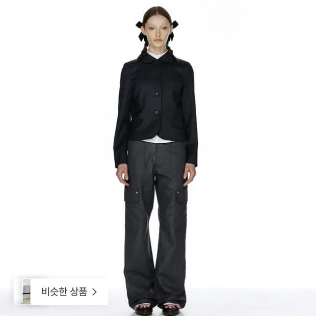 Burmula(RIVET POCKET PANTS) 차콜 S