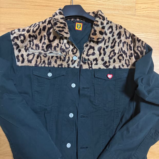 휴먼메이드 레오파드 자켓 블랙 XXL