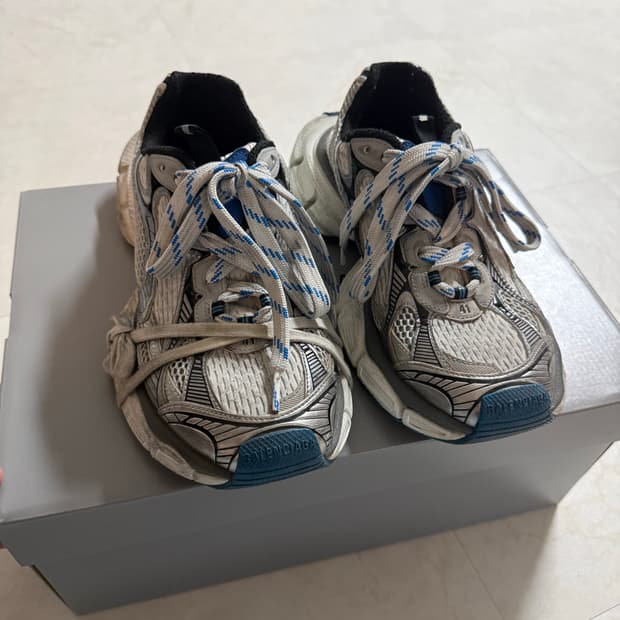 발렌시아가 3xl 그레이 화이트 블루 41