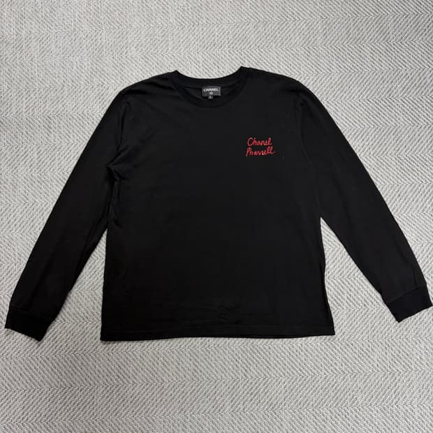 (L)샤넬x퍼렐윌리엄스 컬래버 비즈 긴팔티