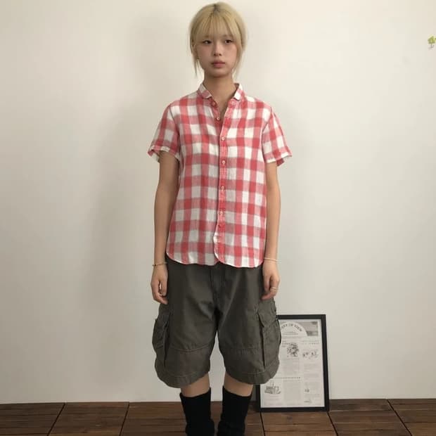 Coen Check Short Sleeve Shirt