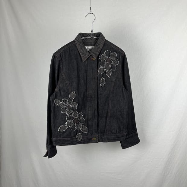 Vintage (maede in japan) 패치워크 데님 자켓 